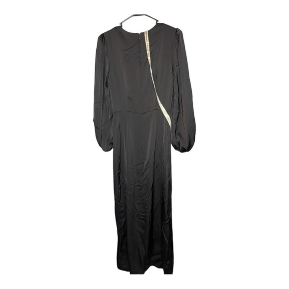 PinupArt NWT Black Maxi Dress with Draped Waist, Size XS - Picture 3 of 10